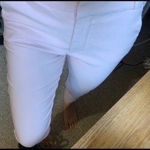 Baby pink working pants from mango